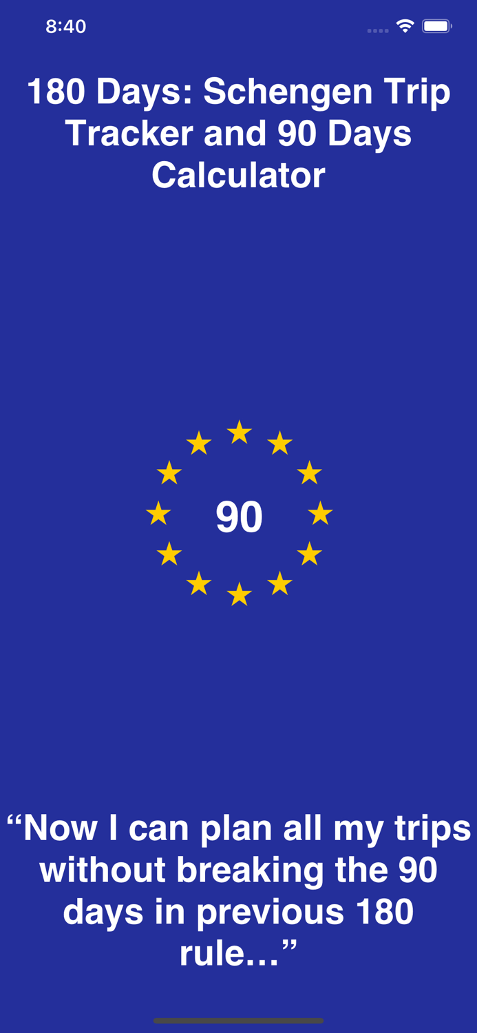 180 Days Schengen Calculator