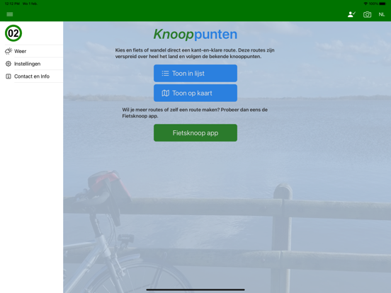 Knooppunten fietsen wandelen iPad app afbeelding 2