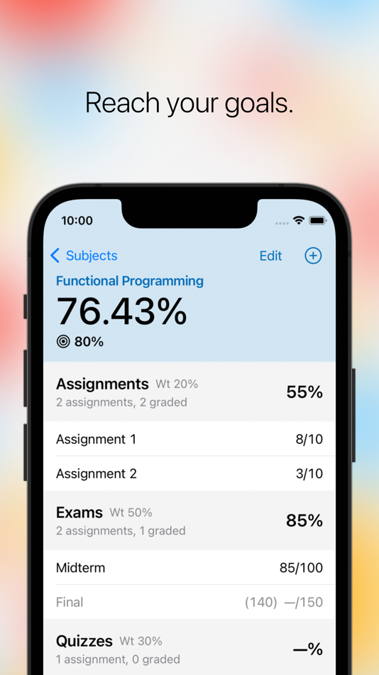 #3. Grade Calculator (iOS) 由: Terran Kroft