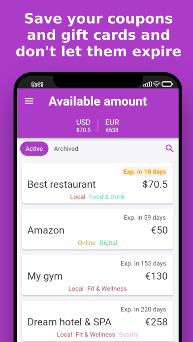 Coupons Vouchers by myeasyqpon Screenshot
