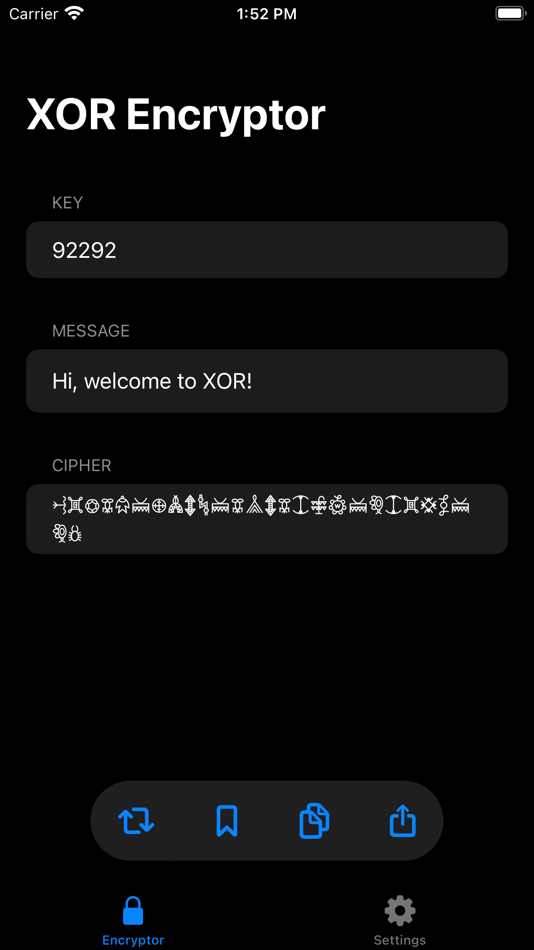 #2. XOR - Text Encryptor (macOS) 由: Ashvin Mittal