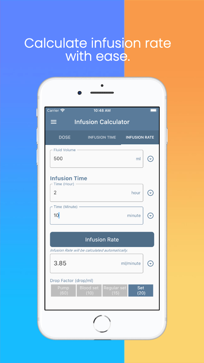 Infusion Calculator WH