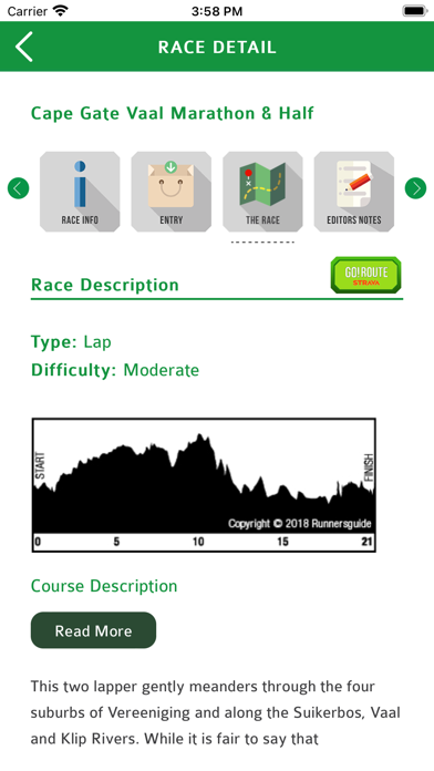 Runners Guide Screenshot