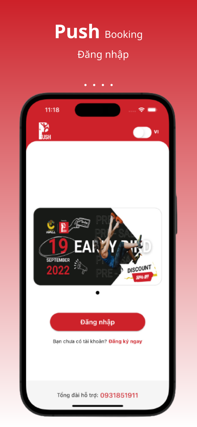 Pushclimbing Booking