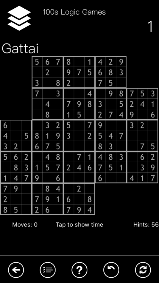 #3. 100s Logic Games - Sudokus (iOS) Bởi: Andrea Sabbatini
