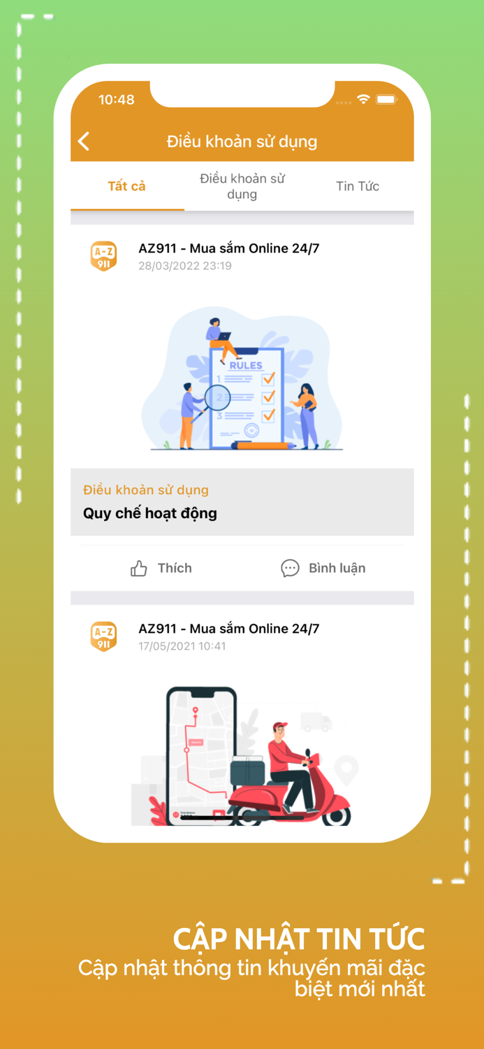 AZ911 – Mua sắm Online 24-7