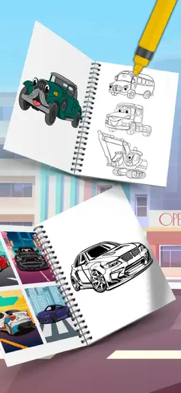 Game screenshot Cute Cars Coloring Book hack