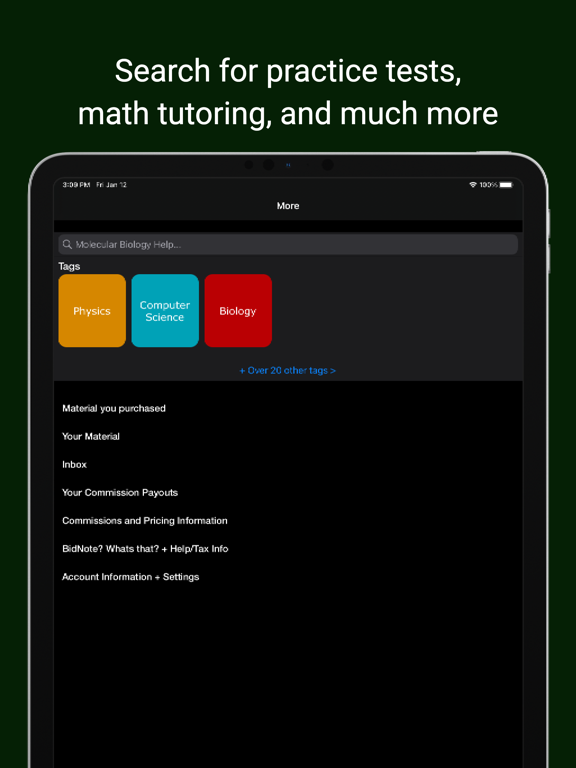 BidNote: Learn, Create, Earn iPad screenshot 5 - Education app