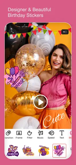 Game screenshot Happy Birthday Video EditorPic hack