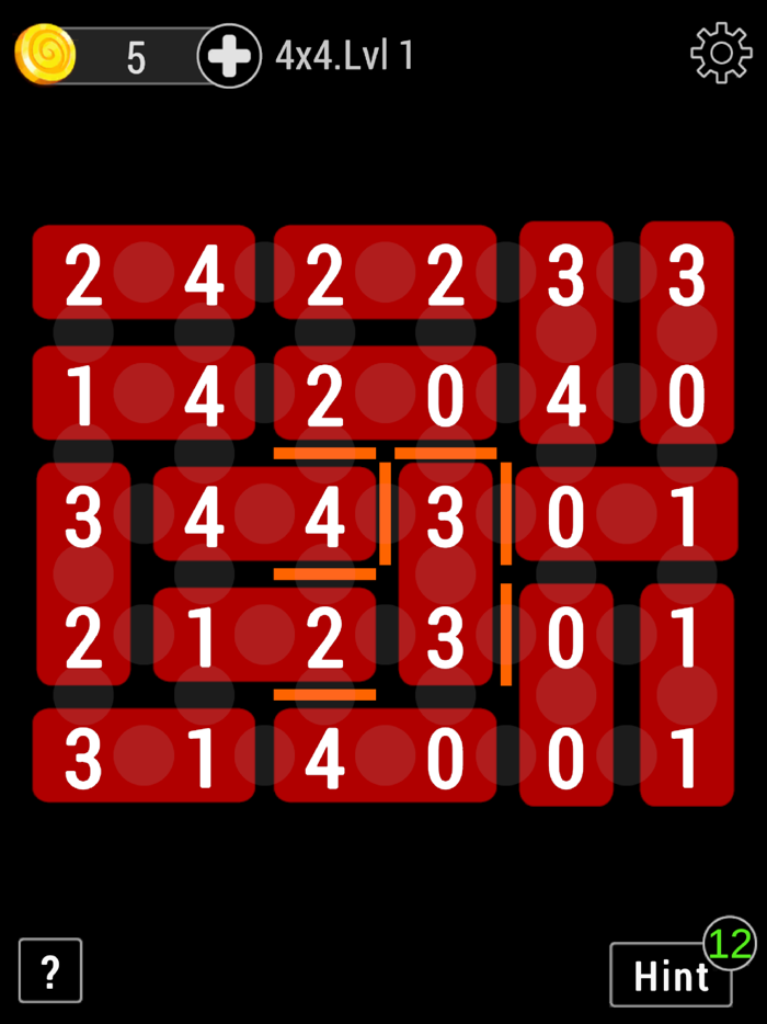 Dominoes Number Puzzle