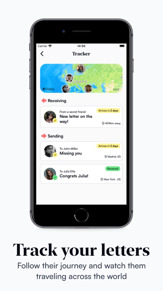 #4. LetterMe: Send Virtual Letters (iOS) Podle: Angel Perez