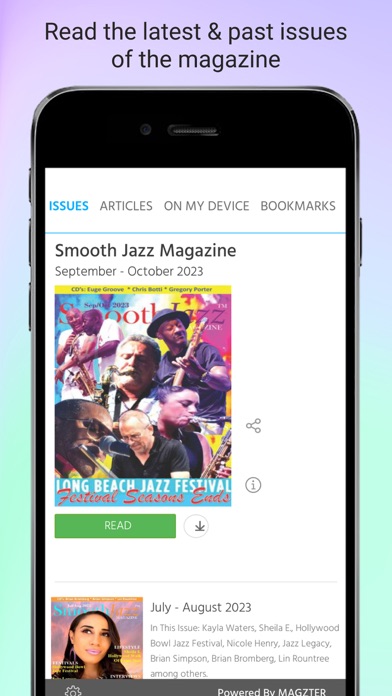 Smooth Jazz Magazine Screenshot