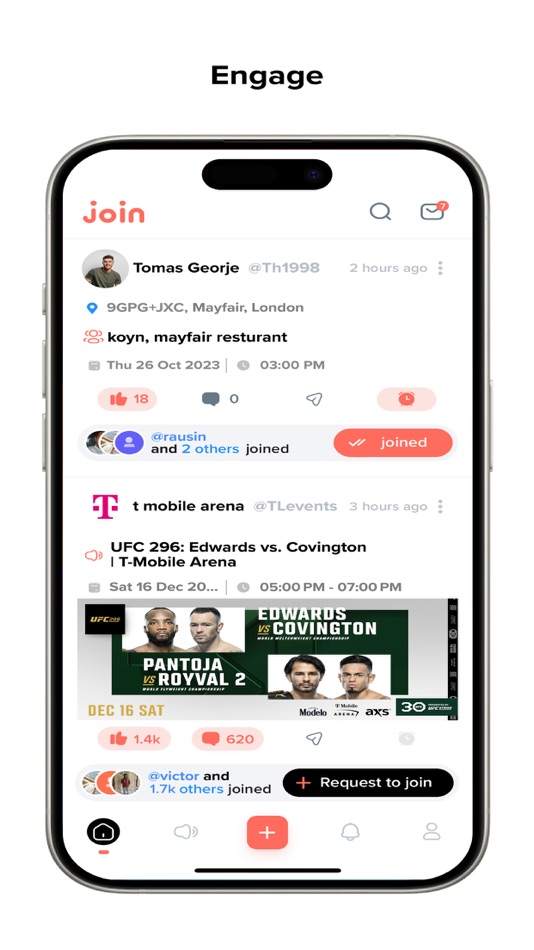 #7. join -social, activity, events (iOS) 由: JOIN APPLICATION INC