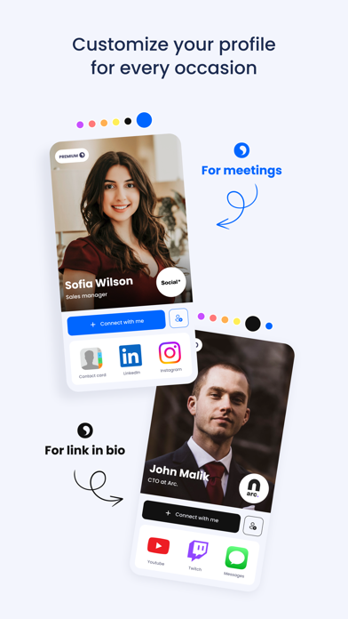 Swopi: Digital Business Card Screenshot