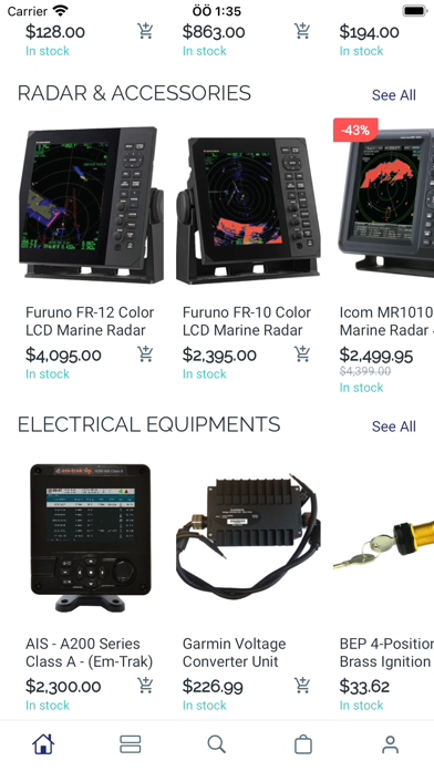 Data Marine Supply Screenshot