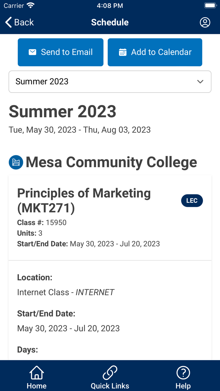 My Maricopa Student Portal