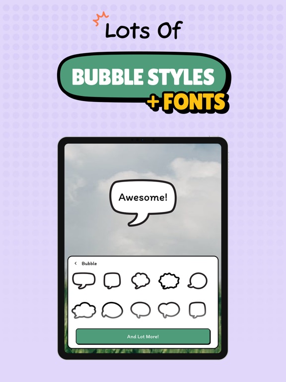 Speech Bubble Maker: Pic Talk iPad screenshot 5 - Entertainment app