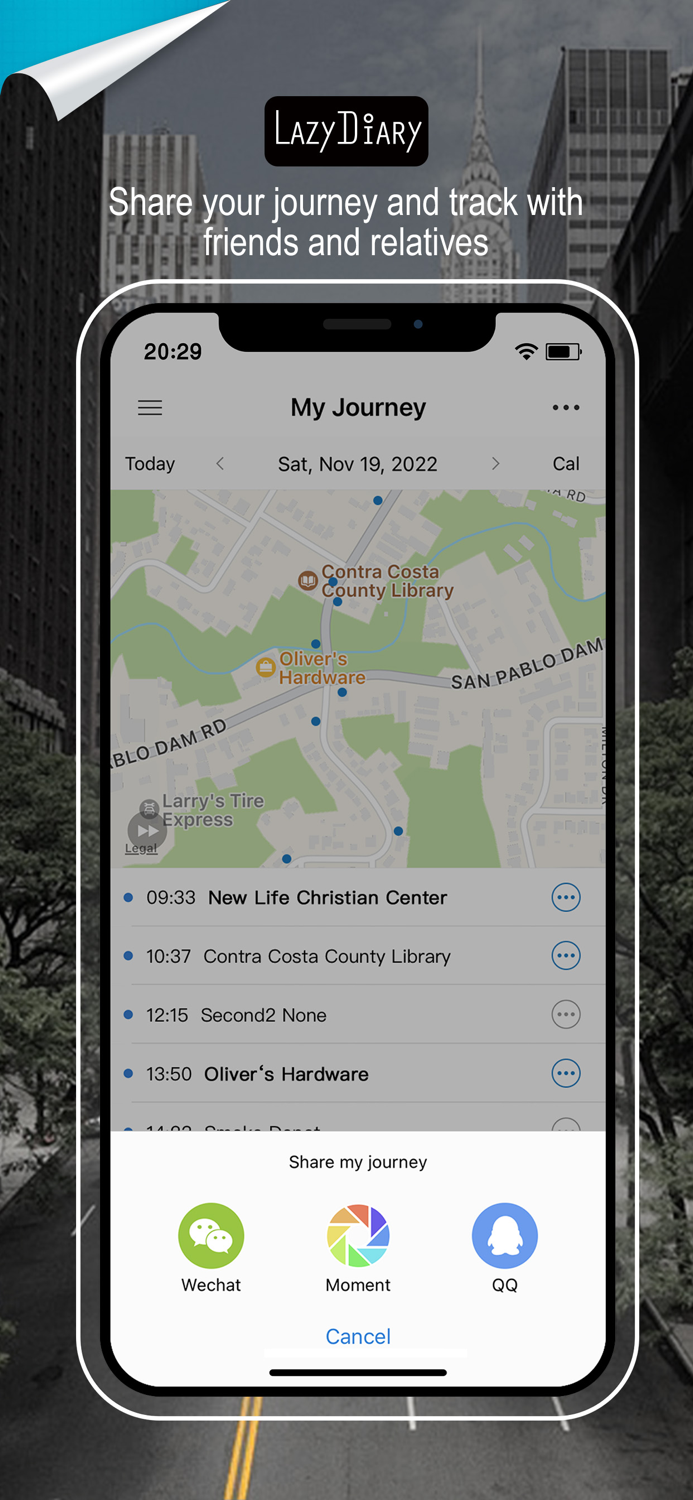 Lazy Diary Auto record tracks