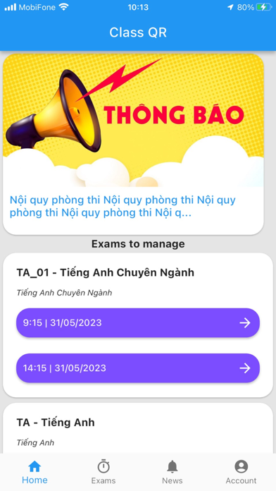 Class QR Screenshot
