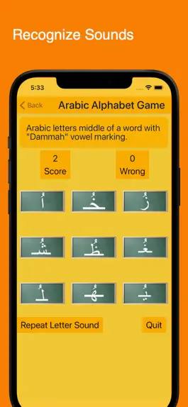 Game screenshot Arabic Alphabet Game apk