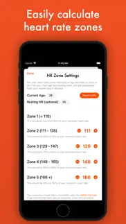 zone 2: heart rate training iphone screenshot 3