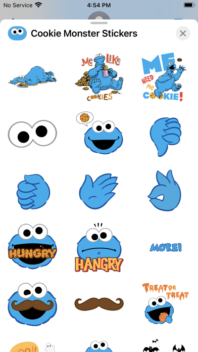 Cookie Monster Stickers Screenshot