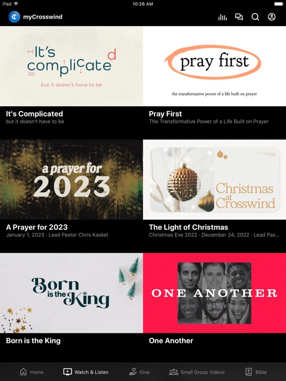 myCrosswind iPad screenshot 2 - Lifestyle app