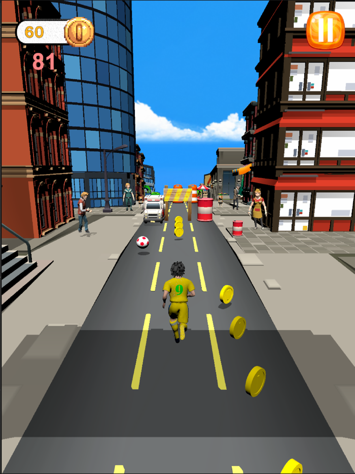 Kick And Run  Runner Game