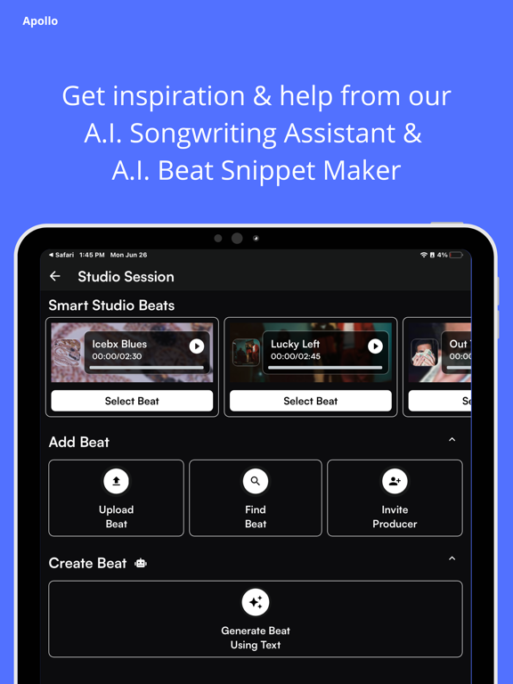 Apollo Music. iPad screenshot 5 - Music app