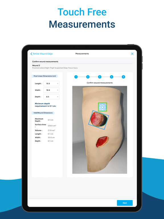 InteliWound iPad screenshot 2 - Medical app