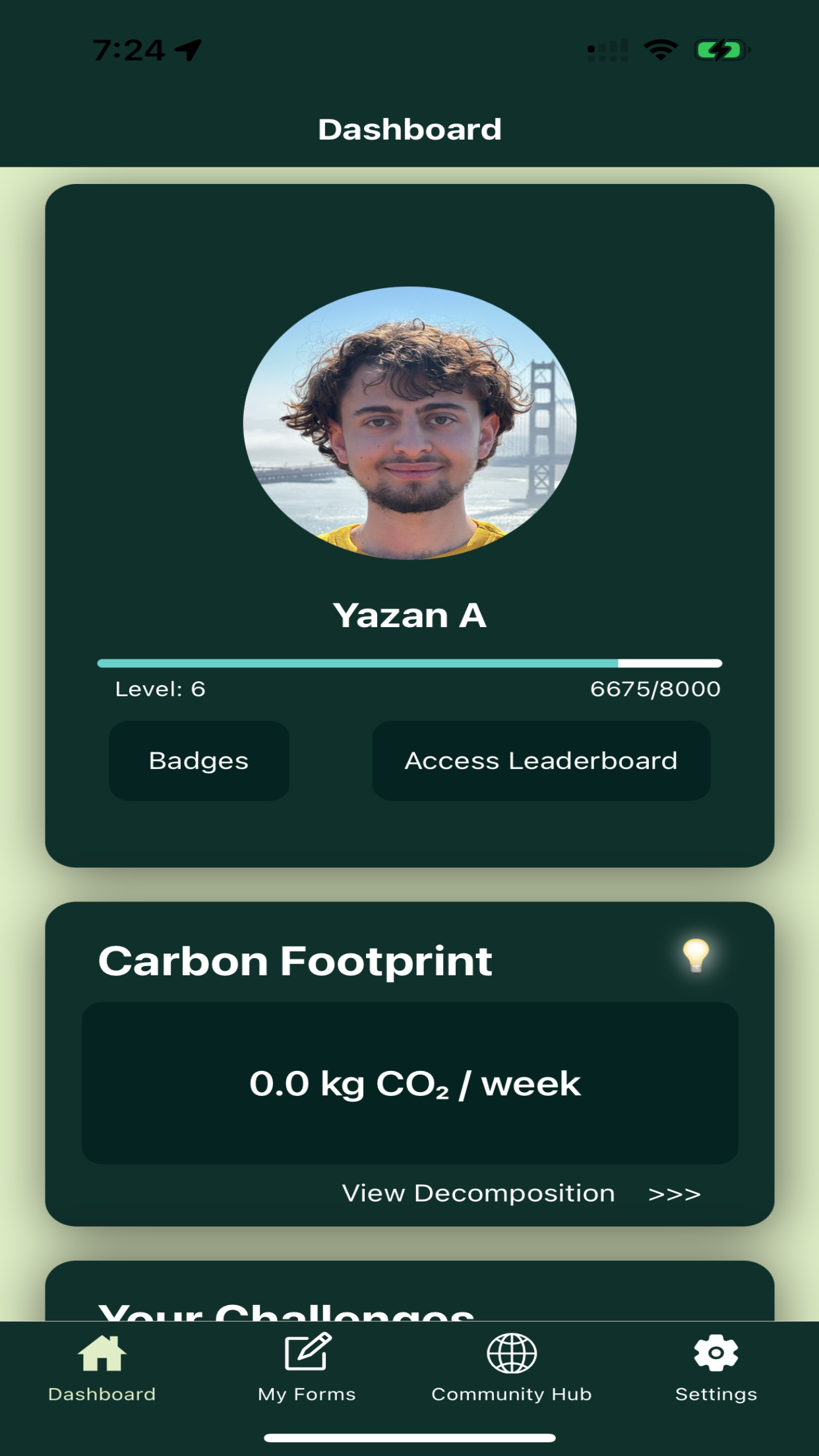 CarbonTrack: Footprint Tracker