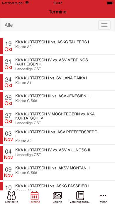 Kegelklub Kurtatsch Screenshot