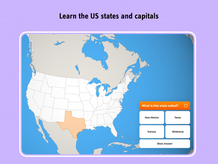 geotrainer Geography Map Quiz