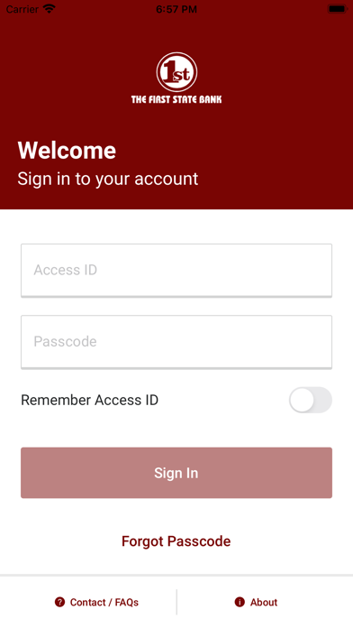 First State Bank of Pond Creek Screenshot