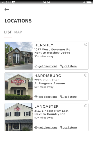 Your Place Restaurant Screenshot