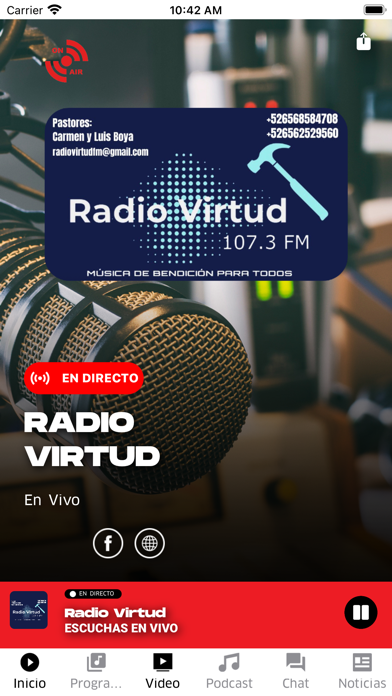 Radio Virtud Screenshot