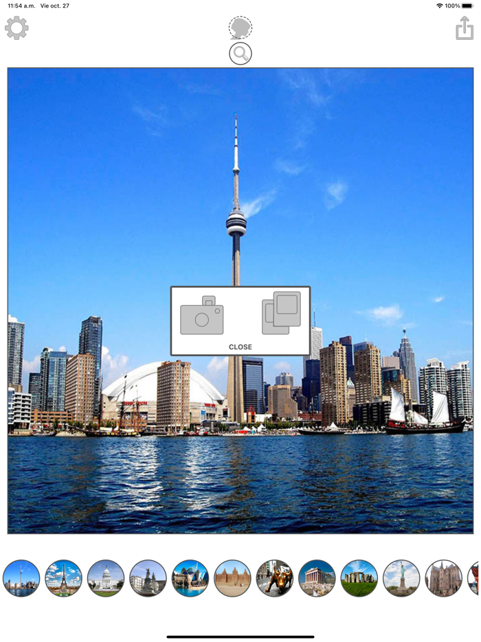 Monuments montage with photos