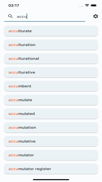 English Dictionary + Thesaurus Screenshot