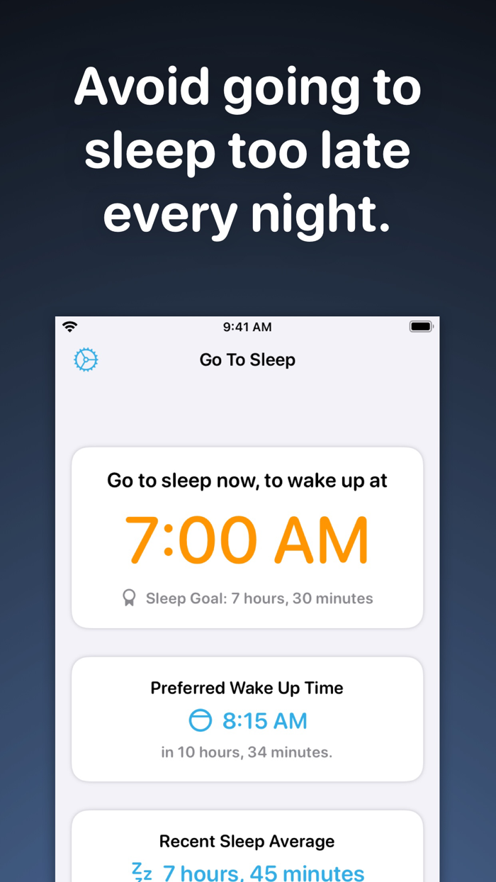 Go To Sleep - Bed Time Tracker