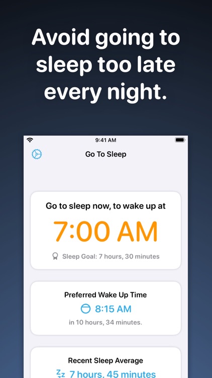 Go To Sleep - Bed Time Tracker