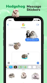 message stickers : hedgehog iphone screenshot 3