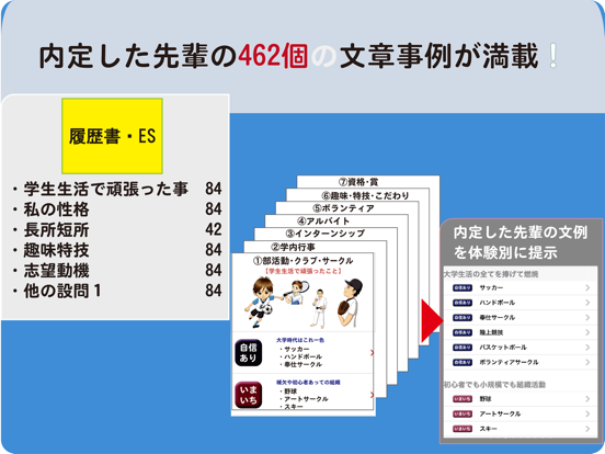 Screenshot #4 pour 就活男子のミカタ　履歴書・ES（ for iPad ）