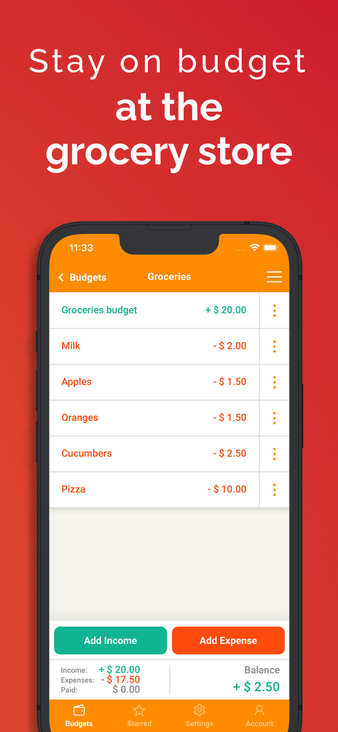 Fudget Monthly Budget Planner