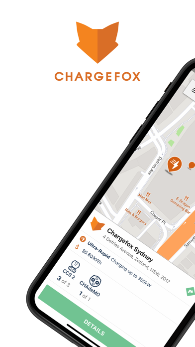 Chargefox: EV Charging Network Screenshot