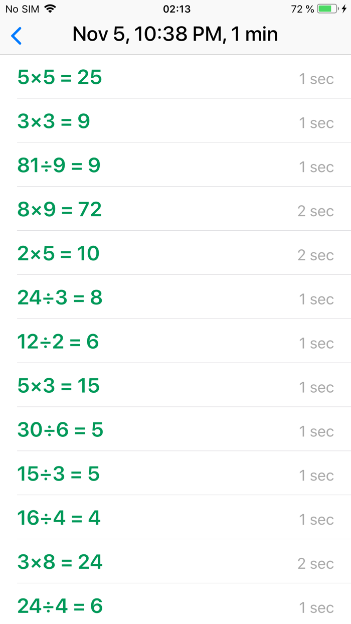 Mental math trainer and coach