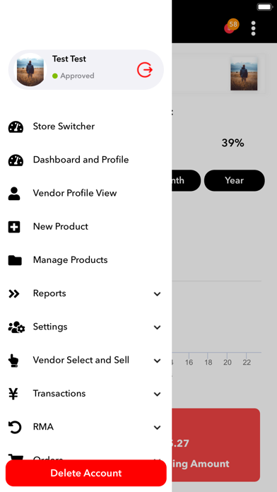 Magenative Grocery Seller app Screenshot