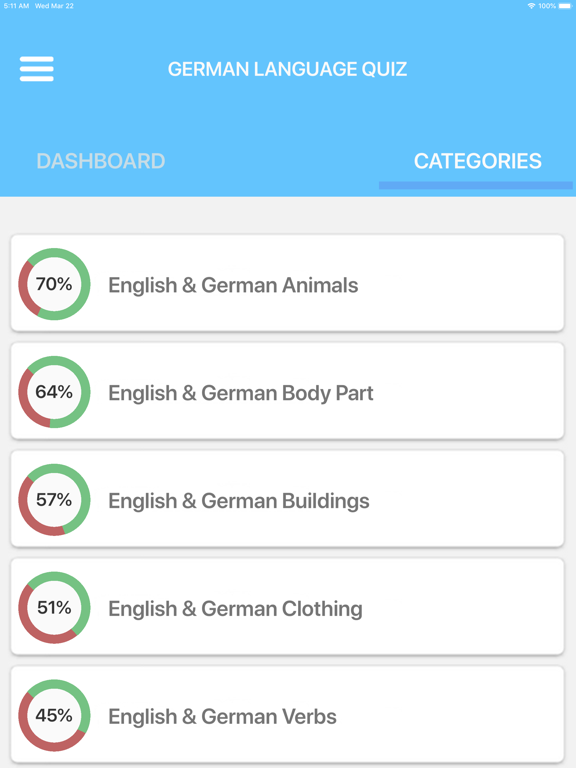 Screenshot #6 pour German Language Quiz