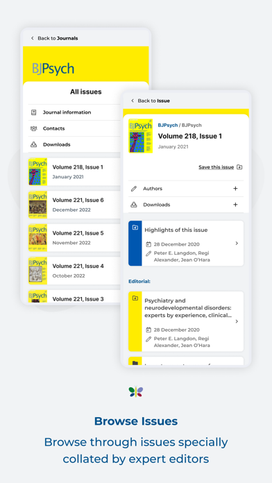 BJPsych Journals Screenshot