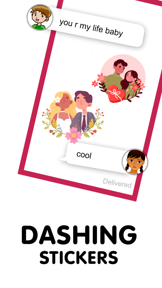 #4. Lifetime Wedding Stickers (iOS) 由: Rajneesh Mishra