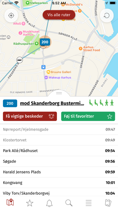 Midttrafik live Screenshot